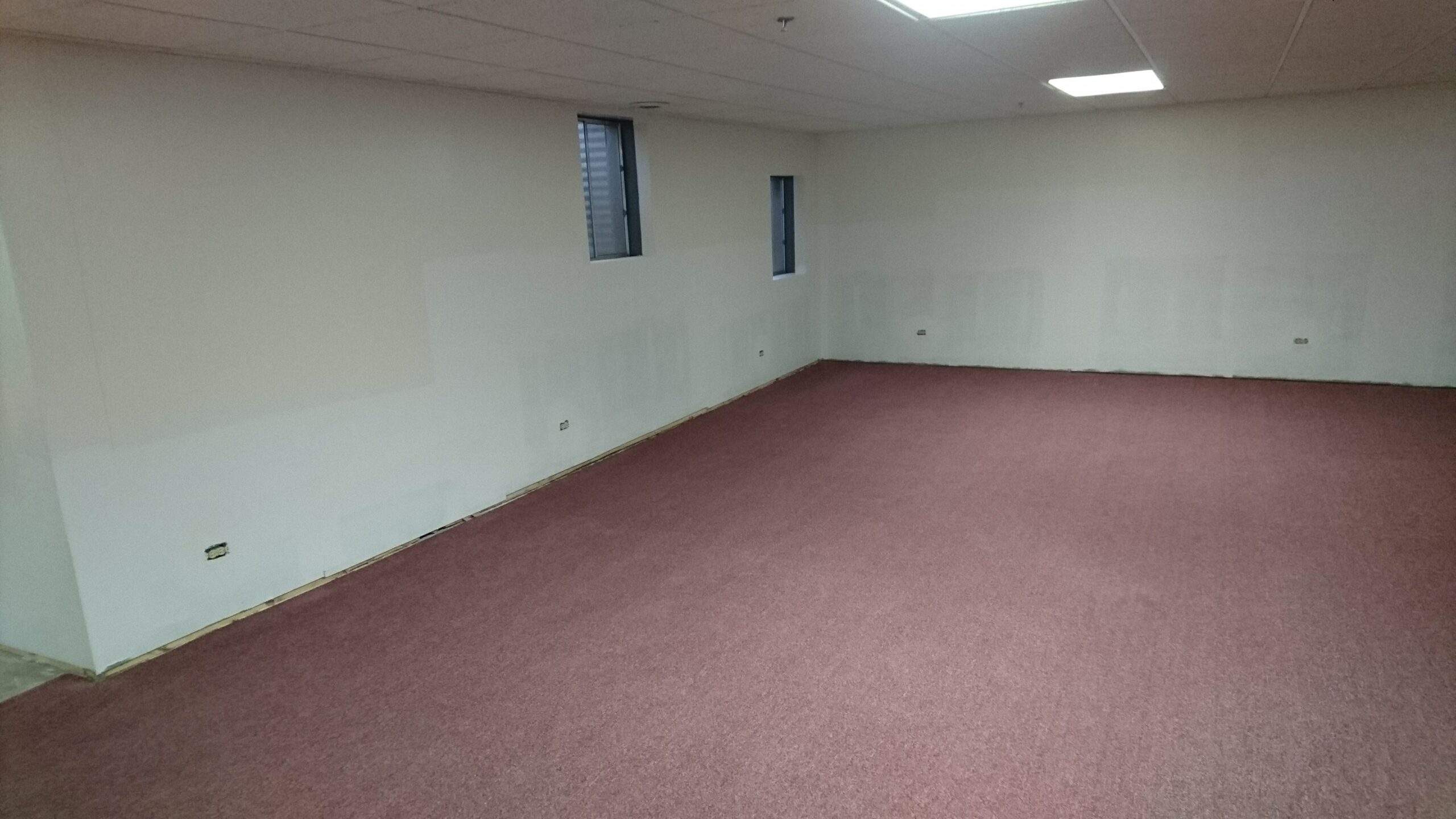 Flooded basement drywall replacement in Highland Park